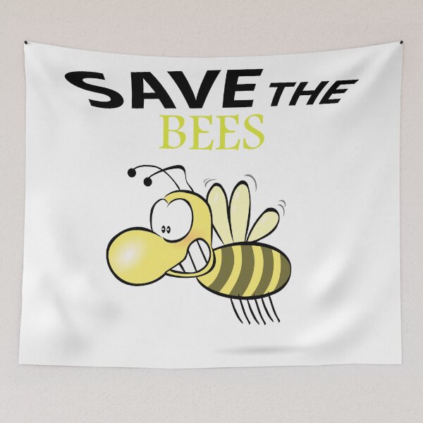 Artikelvorschau,  Rette die Scheiße der Bienen, rette die Handyhüllen der Bienen, rette die Hüte der Bienen, rette den Duschvorhang der Bienen, rette den Rucksack der Bienen entworfen und verkauft von Poussyarts.