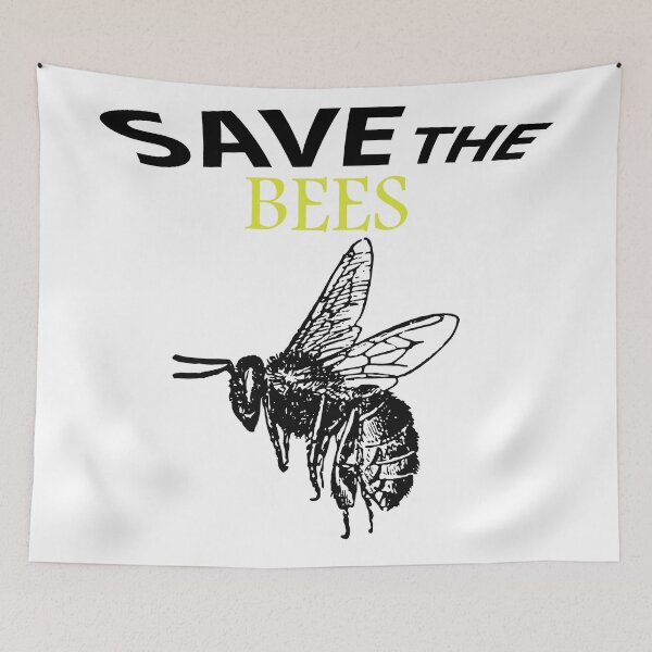 Item preview,   Save the bees shits, save the bees phone cases, save the bees hats, save the bees shower curtain, save the bees backpack  designed and sold by Poussyarts.