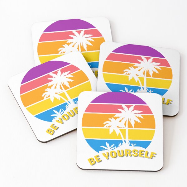 Item preview, Be Yourself - Vintage Rainbow Sunset - BEACH LOVE - Sunset Chaser designed and sold by Sun Sand & Sea Art.