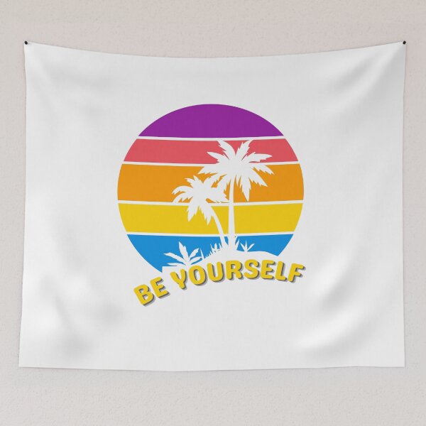 Item preview, Be Yourself - Vintage Rainbow Sunset - BEACH LOVE - Sunset Chaser designed and sold by Sun Sand & Sea Art.