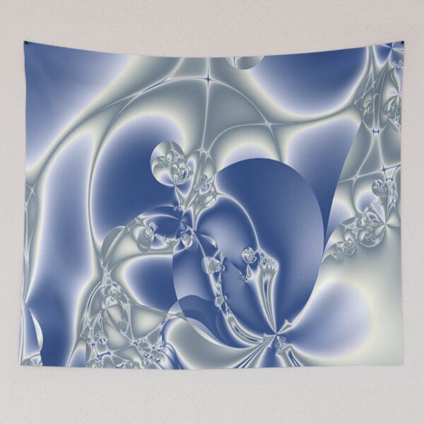 Item preview, Blue And Silver Fractal Patterns designed and sold by MurphyMorganGifts.
