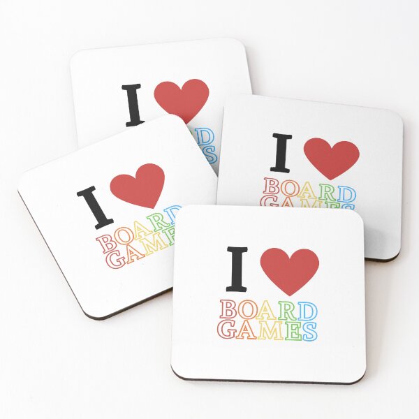 Item preview, Rainbow I Heart Board Games designed and sold by gamenighttees.