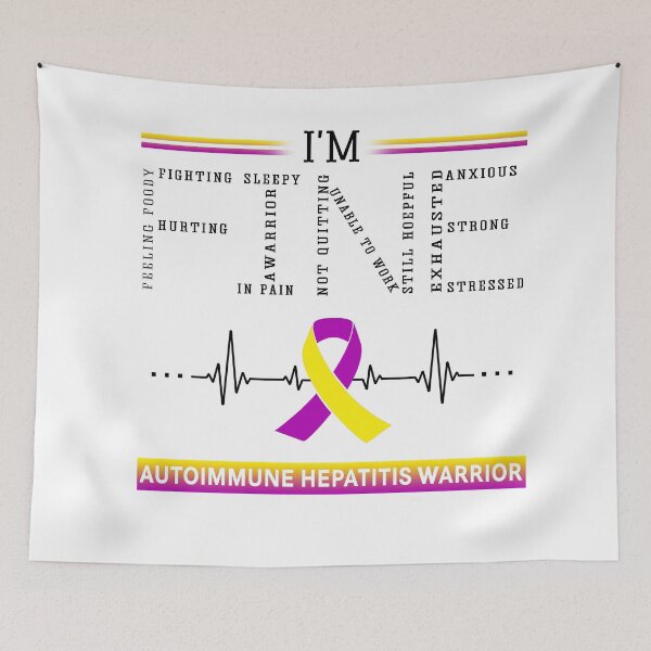 Item preview, I'm Fine Autoimmune Hepatitis Warrior Support Autoimmune Hepatitis Awareness Gifts designed and sold by rechardtee.