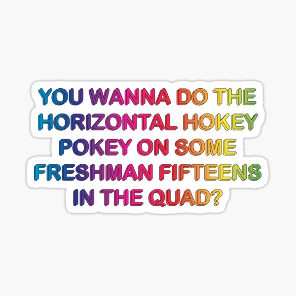 horizontal hokey Sticker