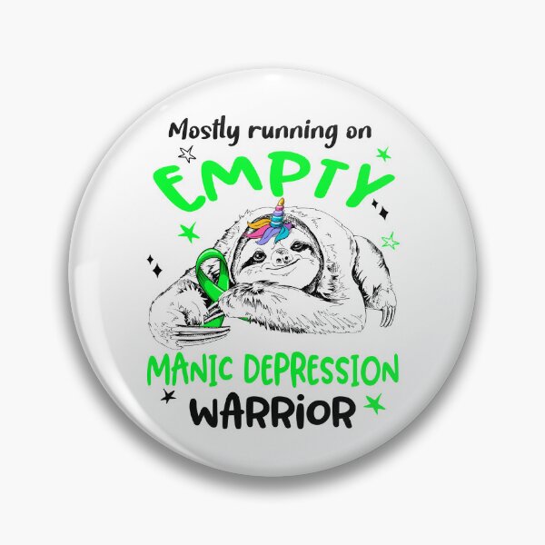 Item preview, Mostly running on Empty Manic Depression Warrior designed and sold by ElizabethS809.