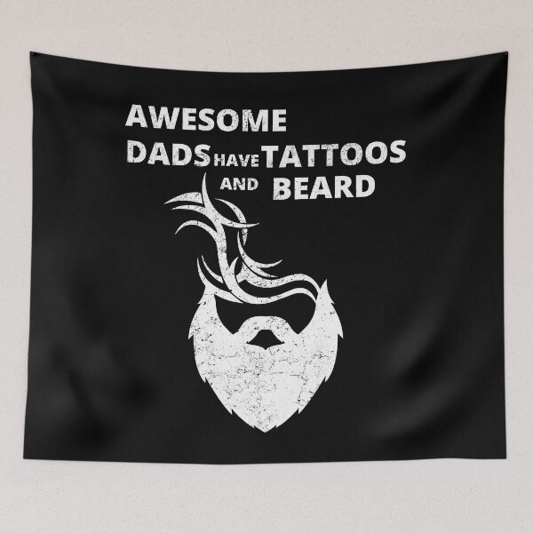 Item preview, Awesome Dads Have Tattoos and Beards Funny Gifts For Fathers designed and sold by nquestiaa.