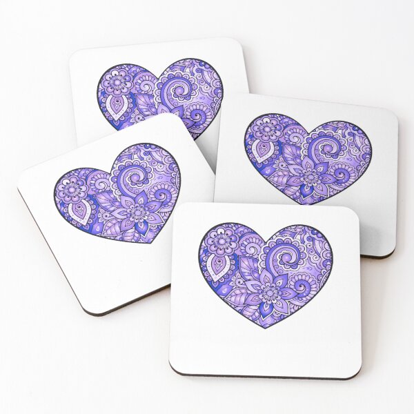 Item preview, Purple Neon Heart with Patterns designed and sold by Dven-Clothes.