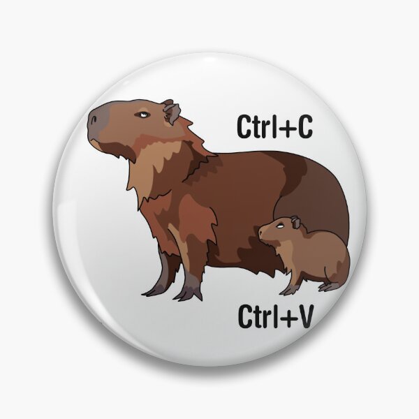 Item preview, Capybara Keyboard Shortcuts Color designed and sold by DeStoya.