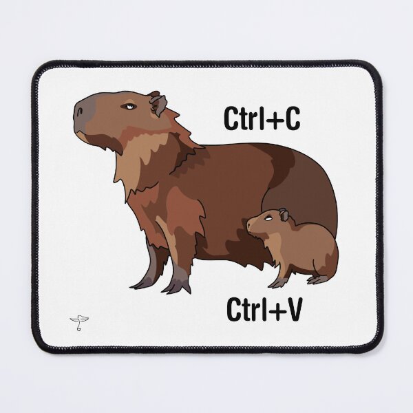 Item preview, Capybara Keyboard Shortcuts Color designed and sold by DeStoya.