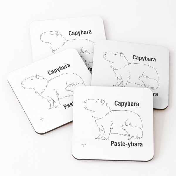 Item preview, Capybara, Paste-ybara Line Art designed and sold by DeStoya.