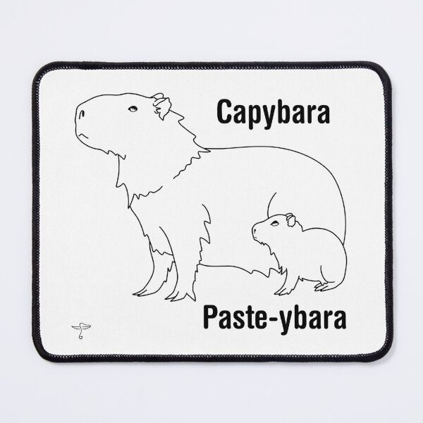 Item preview, Capybara, Paste-ybara Line Art designed and sold by DeStoya.