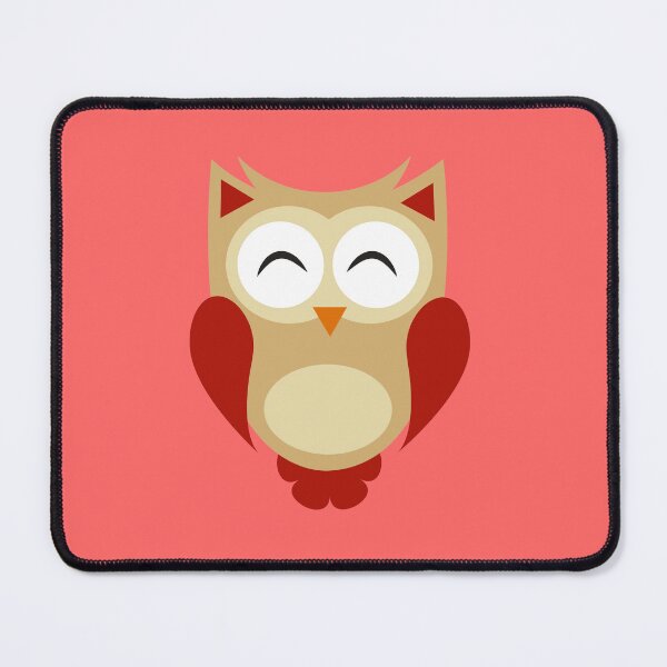 Item preview, Red Sleepy Owl designed and sold by ladypennyface.