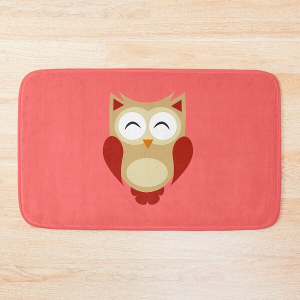 Item preview, Red Sleepy Owl designed and sold by ladypennyface.