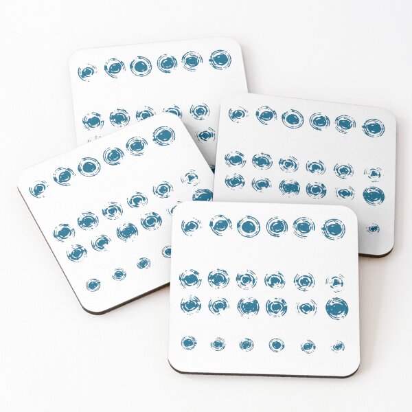 Item preview, Blue and white circle pattern. Original hand-drawn water drop ripples. Calm pastel blue trendy pattern in minimalistic style. designed and sold by ChrisiMM.