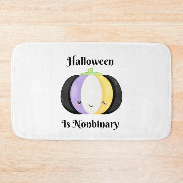 Item preview, Cute Halloween LGBTQ  Nonbinary Pumpkin designed and sold by Printblisshop.