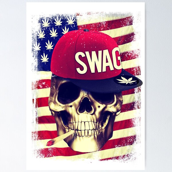 Item preview, Swag Skull designed and sold by LeoZitro.