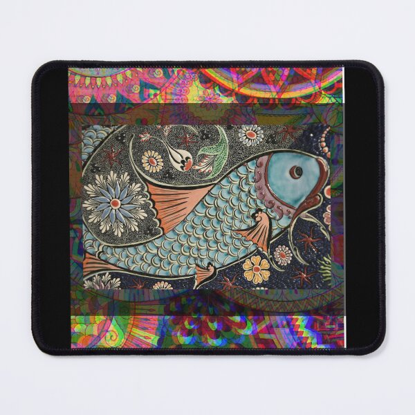 Item preview, Lovely Mosaic Goldfish Pattern Colorful Design designed and sold by EarthArtDesigns.