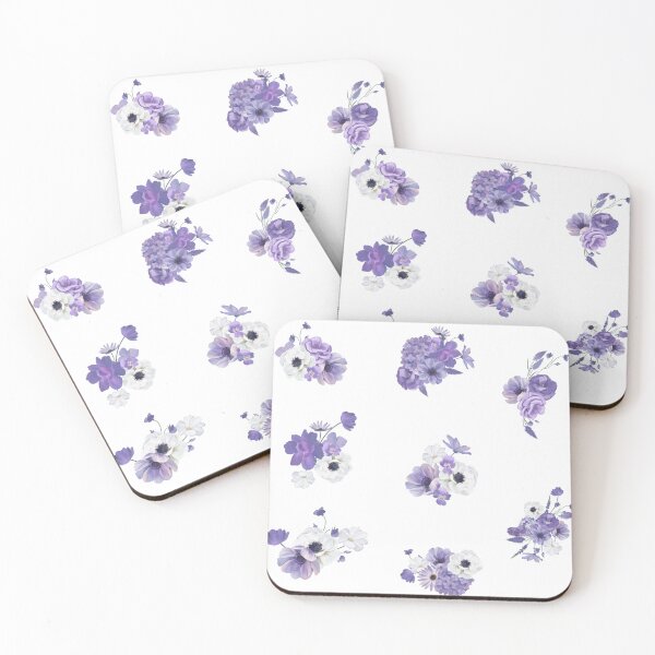 Item preview, Elegant Watercolor Purple Floral Arrangements designed and sold by silviaol.