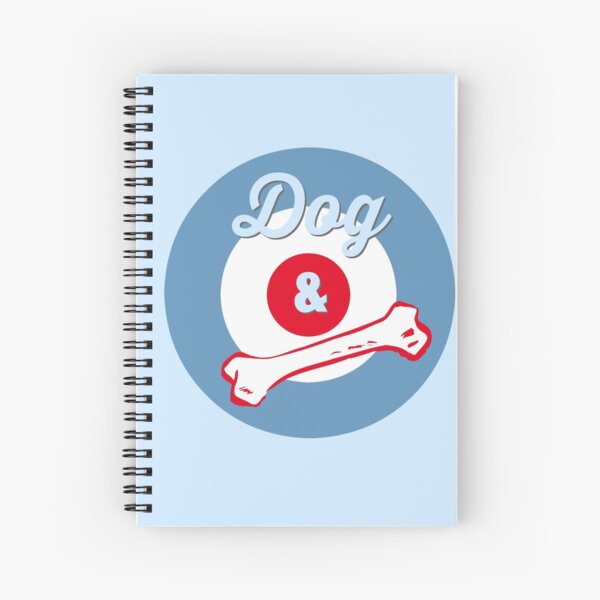 Dog & Bone Cockney Rhyming Slang Slogan Gifts for Dog Lovers Spiral Notebook