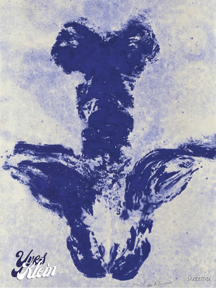 "Art print By Yves Klein " Sticker for Sale by buzztop Redbubble