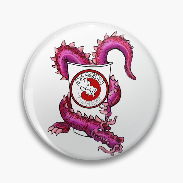 Aperçu de l'œuvre Dragon de café oriental magenta créée et vendue par Squishy-Dragon.