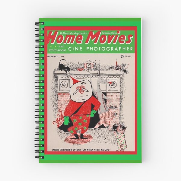 Item preview, HOME MOVIES 1950's magazine cover SANTA CLAUS and RUDOLPH designed and sold by Love30smovies.