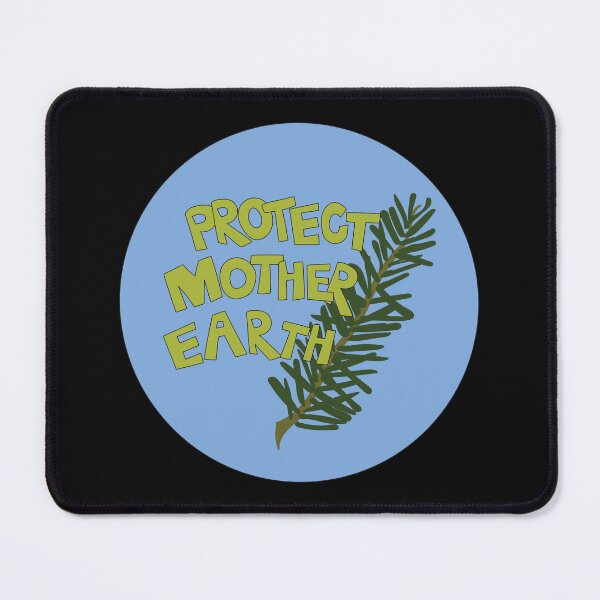 Item preview, Protect Mother Earth Illustrated Text Badge Climate Activists designed and sold by AngelDawnDesign.