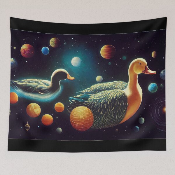 Item preview, Space Ducks - Galaxy Two Ducks designed and sold by TeeARTHY.