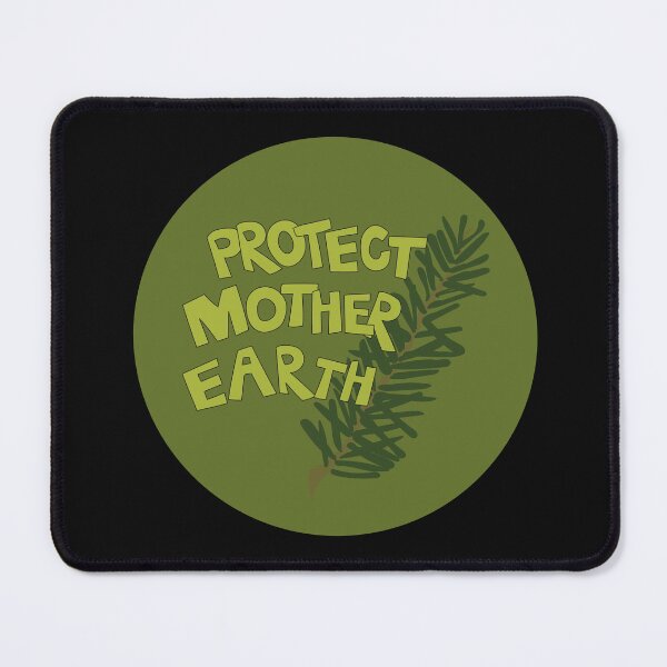Item preview, Protect Mother Earth Illustrated Text Badge Climate Activists designed and sold by AngelDawnDesign.