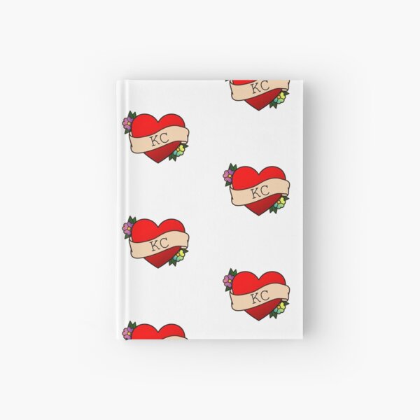 KC old school heart Hardcover Journal