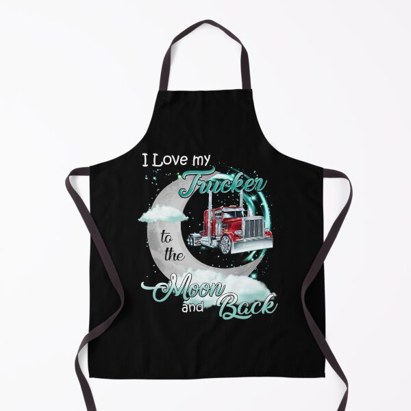 Item preview, I Love my trucker to the moon and back funny truck driver vintage lover cool designed and sold by elizabethdawnn.