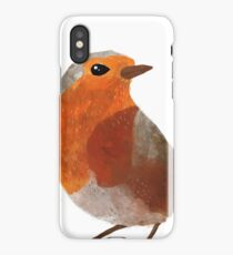 Robin Bird Illustration iPhone Case