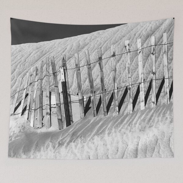 Item preview, Sand Hill With Weathered Fence As Night Falls designed and sold by DEC02.