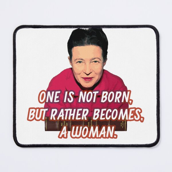 Item preview, Simone de Beauvoir quote designed and sold by SorrowKnowledge.