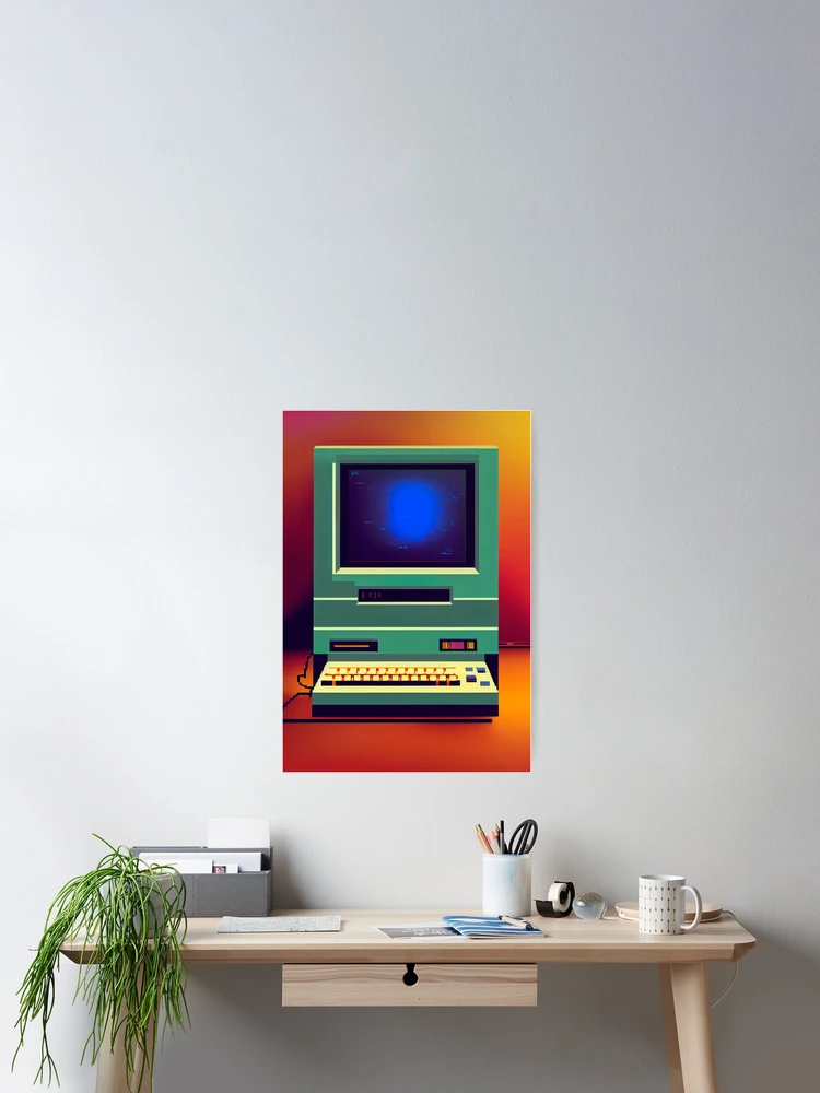 Thumbnail 2 of 3, Poster, Retro Computer designed and sold by devath.