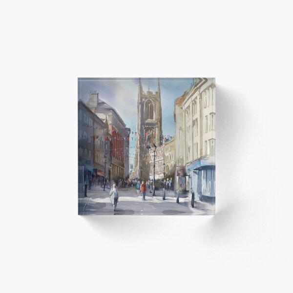 The Cathedral Quarter, Derby. UK Acrylic Block