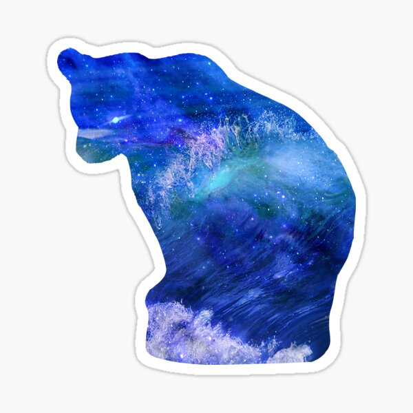 "Wave bear tidal" Sticker for Sale by zilvart Redbubble