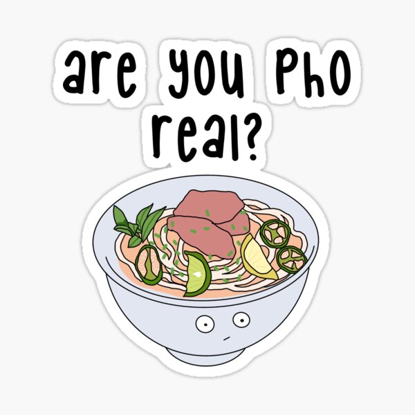 Are You Pho Real? Sticker