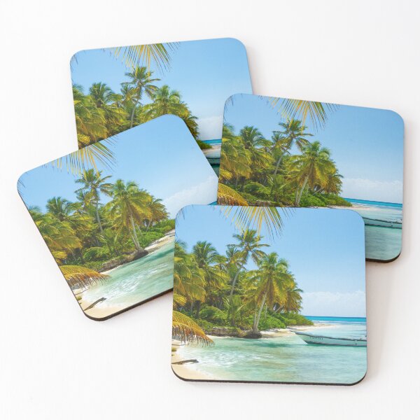 Item preview, Boat in the Carribean Ocean designed and sold by semioddfinds.