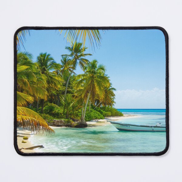 Item preview, Boat in the Carribean Ocean designed and sold by semioddfinds.