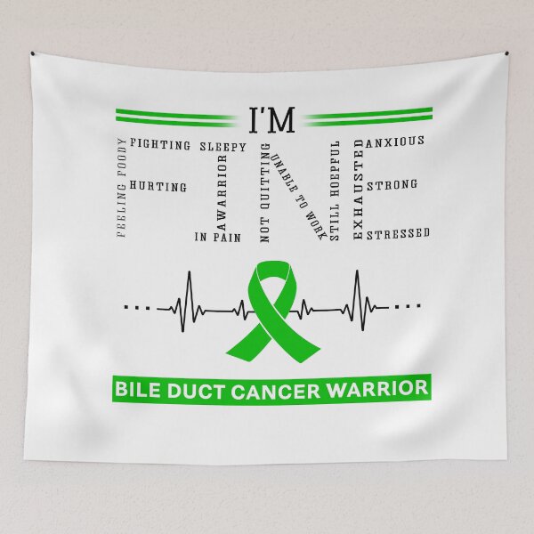 Item preview, I'm Fine Bile Duct Cancer Warrior Support Bile Duct Cancer Awareness Gifts designed and sold by rechardtee.