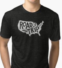 Road Trip USA - blue Tri-blend T-Shirt