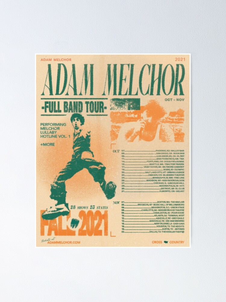 "full band tour" Poster for Sale by creativespaces Redbubble