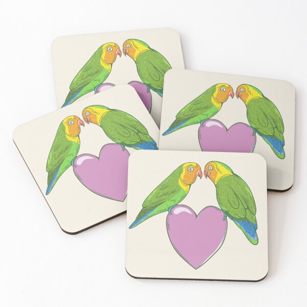 Item preview, Love birds on a heart designed and sold by piedaydesigns.