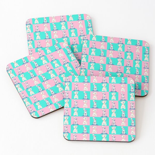 Item preview, Dog Pink and blue checker board pattern designed and sold by Itzjustlife.