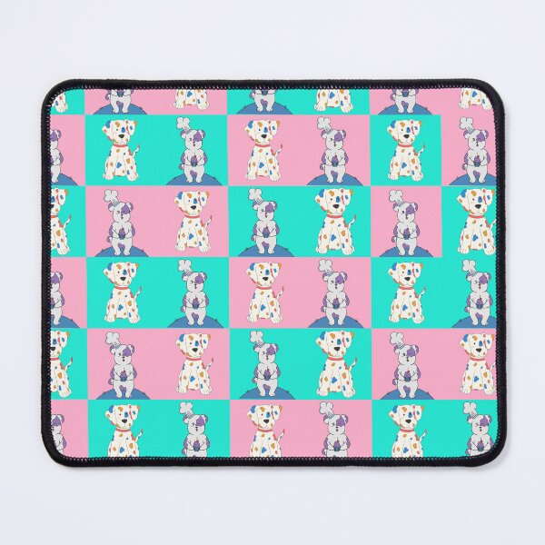 Item preview, Dog Pink and blue checker board pattern designed and sold by Itzjustlife.