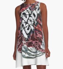 Crushed Dr Pepper Tin A-Line Dress