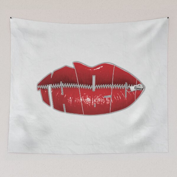 Item preview, Zipped Up Red Lips designed and sold by chillaxcats.