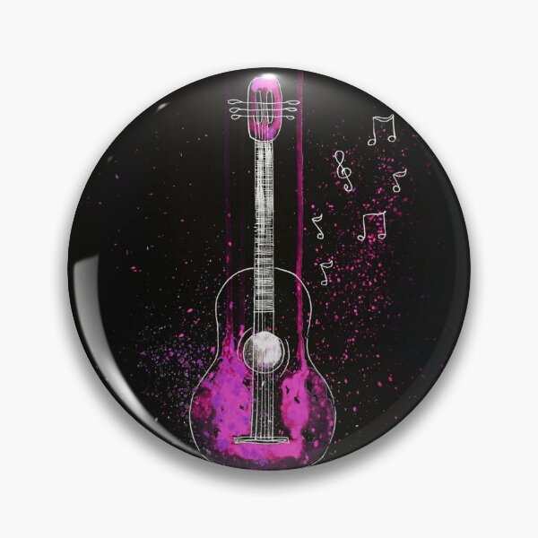 Item preview, Pink Neon Guitar, Music Style design designed and sold by Dven-Clothes.
