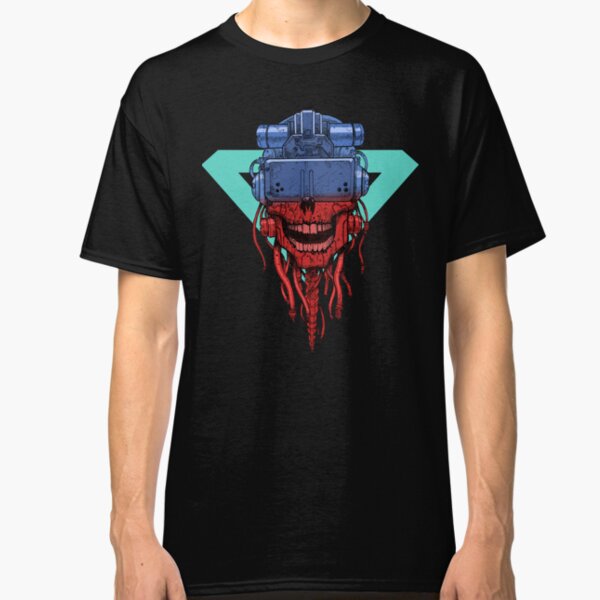 cyber punk skull Classic T-Shirt